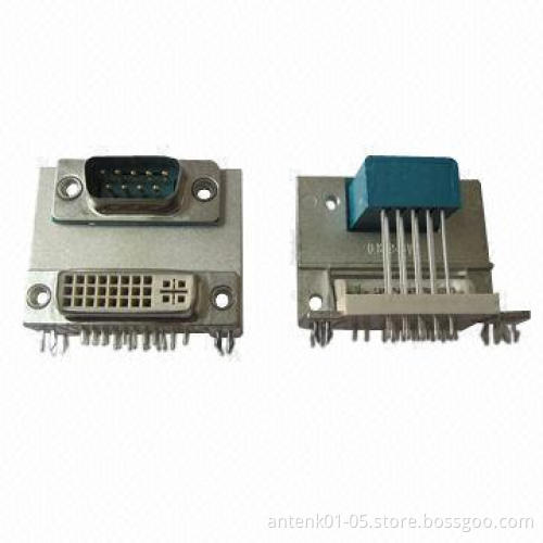 D-sub 9-pin Female to DVI 24+5 Female Connector, OEM and ODM Orders are Welcome
